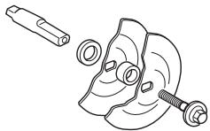 HUSQVARNA K3000 WET - Checking the drive shaft and flange washers - 1