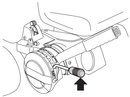HUSQVARNA RIDER 13 C5 - Levier de réglage de la hauteur de coupe - 1