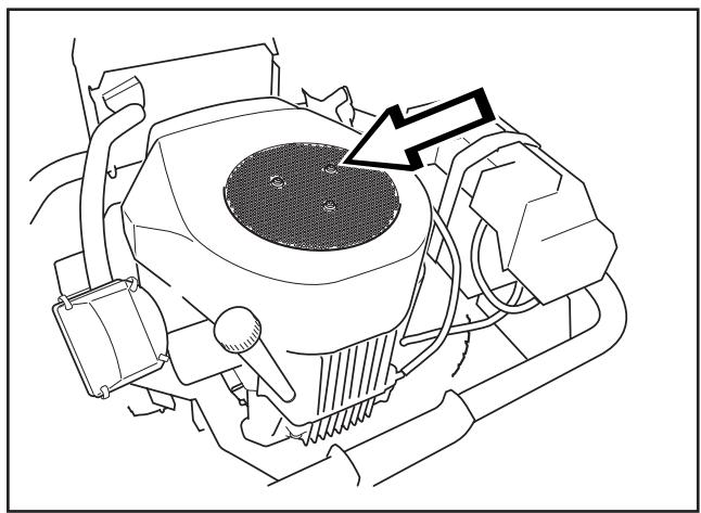 HUSQVARNA RIDER PROFLEX 21 - Vérification de la prise d'air de refroidissement du moteur - 1