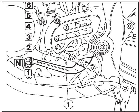 HUSQVARNA WRE 125 - Commandde boite des - 2
