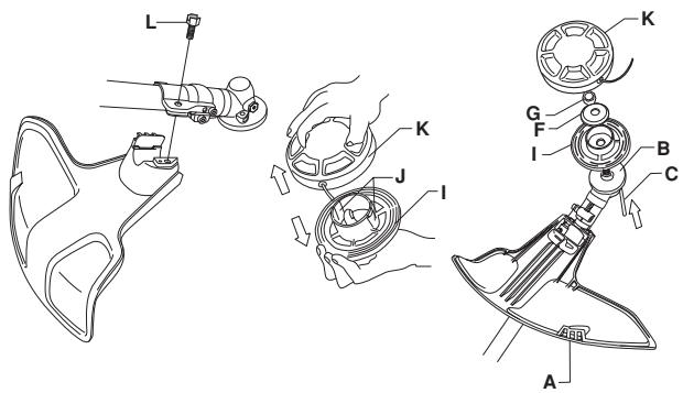 HUSQVARNA EPA - Fitting a trimmer guard and Superauto II 1" trimmer head - 2
