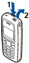 NOKIA 2100 - ■ Changing the covers - 1