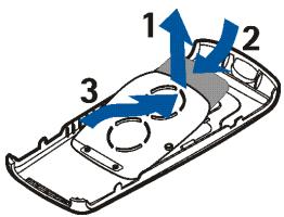 NOKIA 2100 - ■ Inserting a photo into the back cover - 1