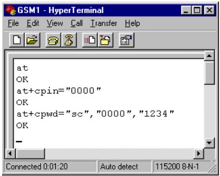 NOKIA 30 - Changing the PIN code - 1