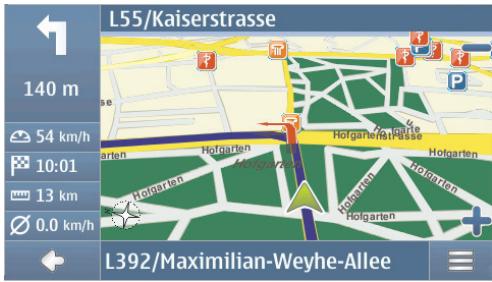 NOKIA 500 AUTO NAVIGATION - Mode navigation - 1
