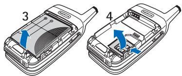 NOKIA 6102I - Install the SIM card and battery - 2