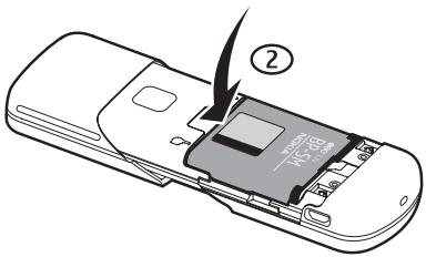 NOKIA 8600 - ■ Install the SIM card and battery - 5