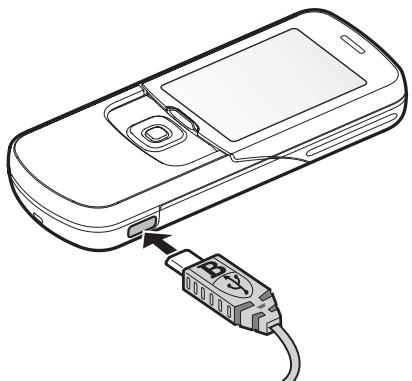 NOKIA 8600 - - Charge the battery - 2