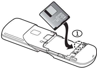NOKIA 8600 - ■ Install the SIM card and battery - 4