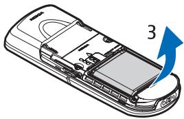 NOKIA 8800 SIROCCO - Install SIM card and battery - 2