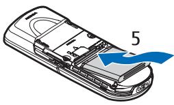 NOKIA 8800 SIROCCO - Install SIM card and battery - 4