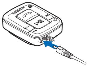 NOKIA BH-500 - Charge the battery - 1