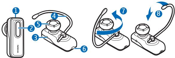 NOKIA BLUETOOTH HEADSET BH-209 - Nokia Bluetooth Headset BH-209 - 1