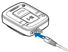 NOKIA BLUETOOTH HEADSET BH-500 - Charge the battery - 1