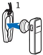 NOKIA BLUETOOTH HEADSET BH-700 - - Carry the headset in the strap - 1
