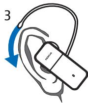 NOKIA BLUETOOTH HEADSET BH-700 - Place the headset over your ear - 2