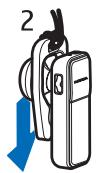 NOKIA BLUETOOTH HEADSET BH-700 - - Carry the headset in the strap - 2