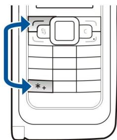 NOKIA E90 - Lock the keys - 1