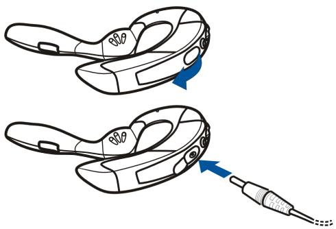 NOKIA HS-4W - ■ Charging the battery - 1