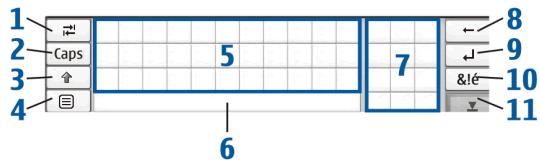 NOKIA N800 - Clavier virtuel - 1