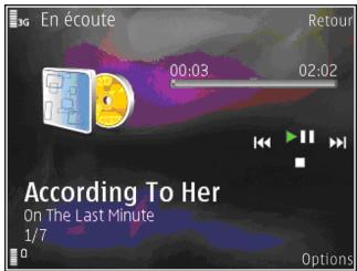 NOKIA N82 - Lire un morceau ou un épisode de podcast - 1