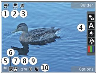 NOKIA N82 - Indicateurs de capture vidéo - 1
