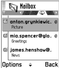 NOKIA NGAGE QD - Opening the mailbox - 2