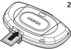 NOKIA NGAGE QD - Inserting a game or memory card - 2
