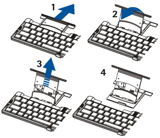 NOKIA SU-8W WIRELESS KEYBOARD - Placing your phone on the cradle - 1