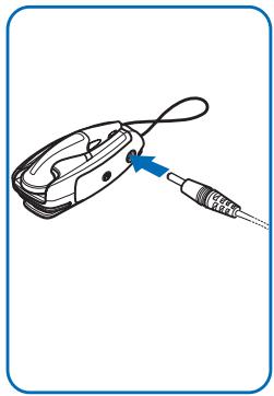 NOKIA WIRELESS CLIP-ON HEADSET HS-21W - Charging the battery - 1
