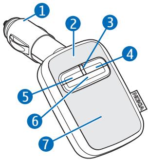 NOKIA WIRELESS PLUG-IN CAR HARDSFREE HF-33W - Nokia Wireless Plug-in Car Handsfree HF-33W - 1