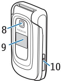 NOKIA 6086 - Keys and parts - 2