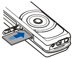 NOKIA 7380 - ■ Install the SIM card - 2