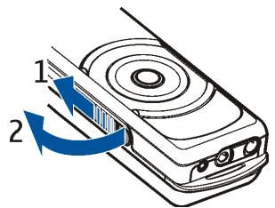 NOKIA 7380 - ■ Install the SIM card - 1