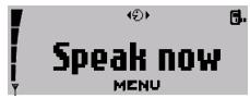 Speak now MENU