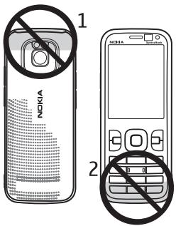 NOKIA 5630 - Antenneplaceringer - 1