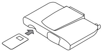 NOKIA 6090 - Inserting a SIM card in the radio unit - 1