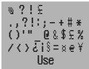 ?!£ ,?!:; - + # * ()"" @ & $ £ % / <> £i$ = ex ¥ Use