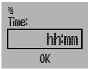 Time: hh:mm OK