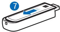 NOKIA INTERNET STICK CS-10 - ■ Insérer la carte SIM - 7