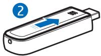 NOKIA INTERNET STICK CS-10 - ■ Insérer la carte SIM - 3