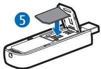 NOKIA INTERNET STICK CS-10 - ■ Insérer la carte SIM - 5