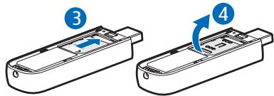 NOKIA INTERNET STICK CS-15 - Insert the SIM card - 5