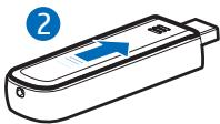 NOKIA INTERNET STICK CS-15 - Insert the SIM card - 4