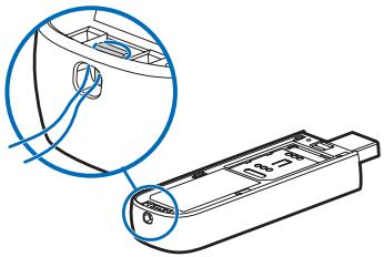 NOKIA INTERNET STICK CS-15 - Attach a strap - 1