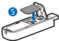 NOKIA INTERNET STICK CS-15 - Insert the SIM card - 6