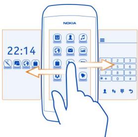NOKIA ASHA 305 - Switch between screens - 1