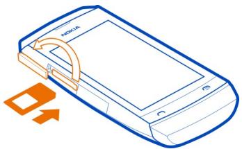 NOKIA ASHA 305 - Insert a second SIM card - 1