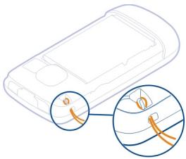 NOKIA C2-05 - Attach a strap - 1