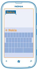 NOKIA LUMIA 510 - Add a new word to the dictionary - 1